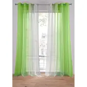 Bonprix Lot de 2 voilages en tissu léger, aussi en XXL