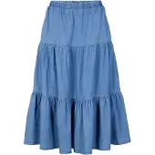 Bonprix Jupe étagée en jean