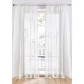 Bonprix Lot de 2 voilages en tissu léger avec coulisse passe-tringle