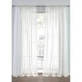 Bonprix Lot de 2 voilages en tissu léger avec coulisse passe-tringle