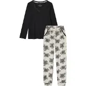 Bonprix Pyjama à dentelle et poches latérales