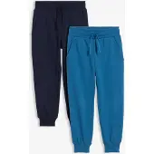 Bonprix Lot de 2 pantalons de jogging en matière douce