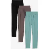 Bonprix Lot de 3 leggings en coton extensible