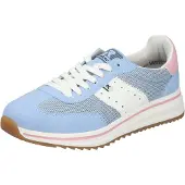 Bonprix Baskets basses bleu clair / gris clair / blanc