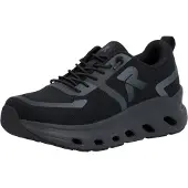 Rieker Baskets basses gris foncé / noir