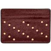 Fossil porte-cartes Steven Card Case Red Mahogany bordeaux