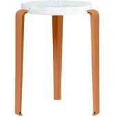 TIPTOE Lou Tabouret en plastique recyclé Venezia Tangerine Red