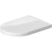 Duravit Siège de WC UNIVERSAL , avec dispositif d'abaissement automatique, charnières en acier inox, long, 488x372x51mm, blanc, 0063390000