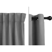 Home & comfort - Rideaux occultants de luxe - Argent/Gris