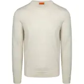 Suitable Pull Laine Mérinos Ecru Beige Blanc cassé Blanc taille M