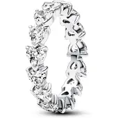 Pandora Bague Couronne De Coeurs Incolores
