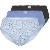 Schiesser Slip 'Modern Multipacks' bleu clair / noir