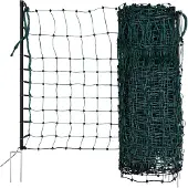 Kerbl Kaninchennetz (elektrifizierbar, L x H 50 m x 65 cm, mit Einzelspitze)