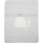 David Fussenegger Couverture Pour Bébé David Fussenegger Juwel Baleines Stripes Gris-90 x 70 cm