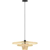 Eglo Lampe pendante en bois Lydney Ø 57cm