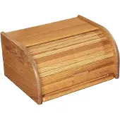 Zassenhaus Boîte à pain Country avec planche en chêne 40 x 30 cm, Stockage du pain, Marron