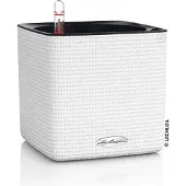 Lechuza Cube Color 16 - Kit Complet, Blanc 16 Cm