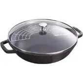 Staub Poêle wok , 30 cm, 4,4 L noir