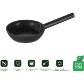 ComBekk Poêle à Frire Forest Easy, Poêle + casserole, Noir