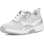 Gabor Rollingsoft Baskets basses gris clair / argent / blanc