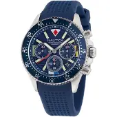 Nautica Montre à affichage analogique 'Wesport' bleu marine / argent