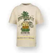 Vingino T-Shirt 'Heid' gris clair / vert