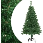 vidaXL Arbre de Noël artificiel avec branches épaisses vert 150 cm PVC