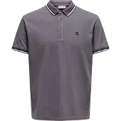 Only & Sons T-Shirt 'ONSFletcher' gris foncé / noir / blanc
