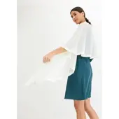 Bonprix Étole avec bordure en satin