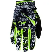 O'Neal Matrix Attack 2 Noir Jaune Jeunesse Gants de Motocross Taille M