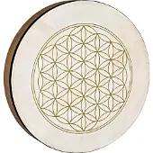 Meinl Sonic Energy Tambour sur Cadre de 16 Motif Fleur de Vie