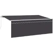 vidaXL Store rétractable Anthracite 400 x 200 cm