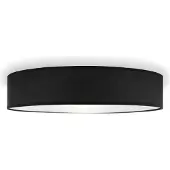 Smartwares Plafonnier 50x50x10 cm noir