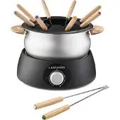 Lagrange Appareil à fondue Classic 900 W Noir inclus 2 fourchettes supplémentaires