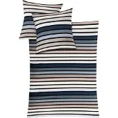 Kleine wolke 6109271954 Linge de lit Rimini, dimensions : 155 x 220 cm et 80 x 80 cm, couleur : taupe