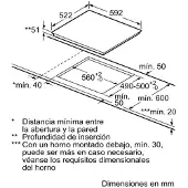 Balay Plaque à induction 3 zones 4400W Noir - 3EB865FR
