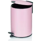 kela Poubelle à pédale 3l rose nuage - Line - 23617 - mats
