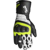GMS GR-1 SF Gants Noirs Blancs Jaunes Perforés Taille L