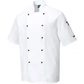 Portwest Veste de cuisine Kent Blanc L