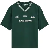 We fashion T-Shirt vert foncé / blanc