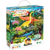 Czuczu Casse-tête d'observation - Dinosaures (60 pièces)