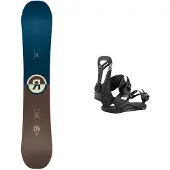 Ride - Packs (snowboard + fix) - Snowboard freestyle - Pack Agenda 2026 en Bois - Bleu