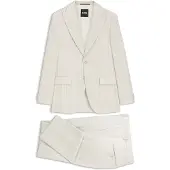 BOSS Costume deux pièces Slim en coton et laine vierge