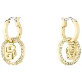 BOSS Boucles d’oreilles dorées à breloque à monogramme Double B