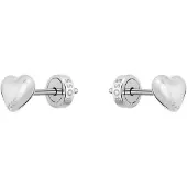 HUGO BOSS Boucles d’oreilles puces en forme de cœur en acier inoxydable