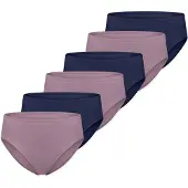 Schiesser Slip 'Essential' bleu foncé / mauve