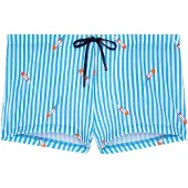 Hom Shorts de bain ' Swim Shorts Viareggio ' bleu / blanc