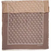 GUESS Foulard 'NOELLE' sable / chocolat / blanc cassé
