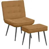 vidaXL Chaise de relaxation marron 64x74x84 cm velours
