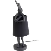 Kare Lampe de table Animal Rabbit Noir mat 50cm
